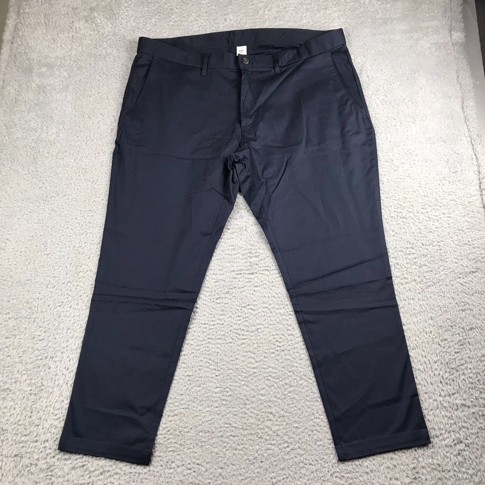 Fabletics High Side Chino Pants Mens 40x30 Modern‎ Slim Fit Navy Blue NEW NWT